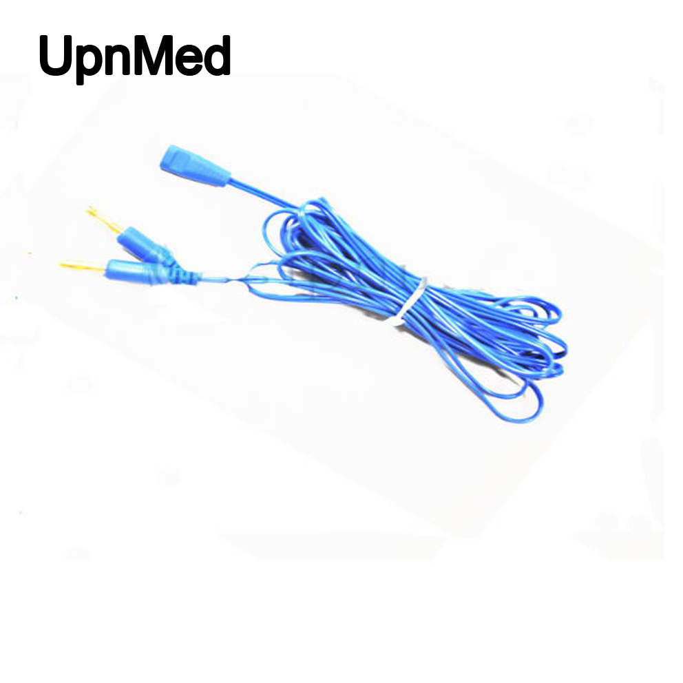 reusable bipolar cable for electrosurgical unit
